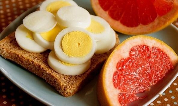 vejce a grapefruit na hubnutí