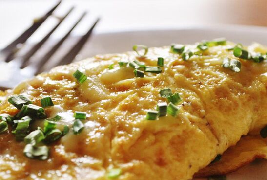omeleta pro hubnutí a správnou výživu